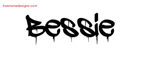Graffiti Name Tattoo Designs Bessie Free Lettering
