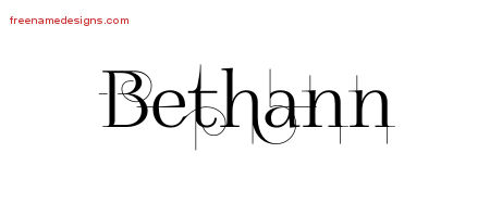 Decorated Name Tattoo Designs Bethann Free