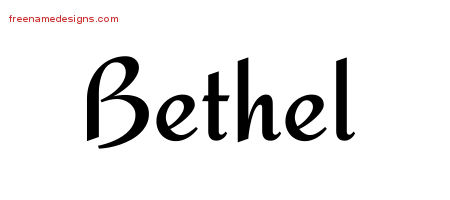 Calligraphic Stylish Name Tattoo Designs Bethel Download Free