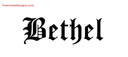 Blackletter Name Tattoo Designs Bethel Graphic Download