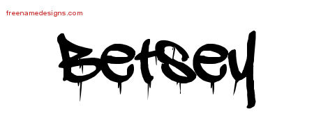 Graffiti Name Tattoo Designs Betsey Free Lettering