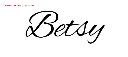 Cursive Name Tattoo Designs Betsy Download Free