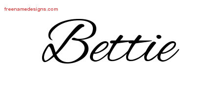 Cursive Name Tattoo Designs Bettie Download Free