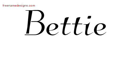 Elegant Name Tattoo Designs Bettie Free Graphic
