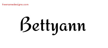 Calligraphic Stylish Name Tattoo Designs Bettyann Download Free