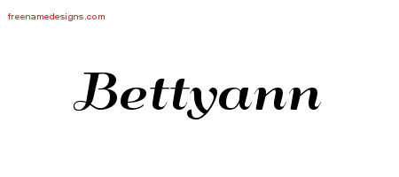 Art Deco Name Tattoo Designs Bettyann Printable