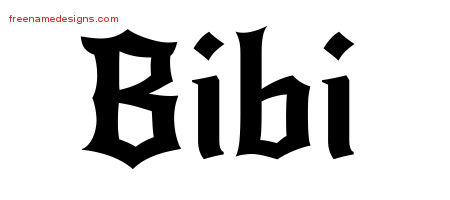 Gothic Name Tattoo Designs Bibi Free Graphic