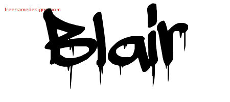 Graffiti Name Tattoo Designs Blair Free Lettering