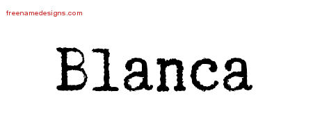 Typewriter Name Tattoo Designs Blanca Free Download