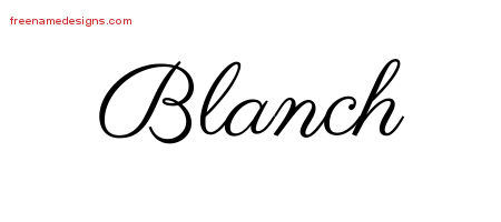Classic Name Tattoo Designs Blanch Graphic Download