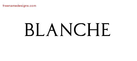 Regal Victorian Name Tattoo Designs Blanche Graphic Download