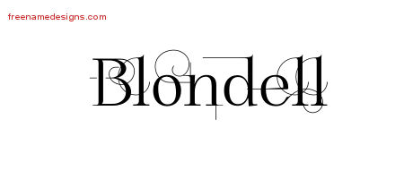 Decorated Name Tattoo Designs Blondell Free