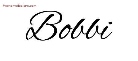 Cursive Name Tattoo Designs Bobbi Download Free