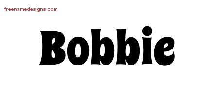 Groovy Name Tattoo Designs Bobbie Free Lettering
