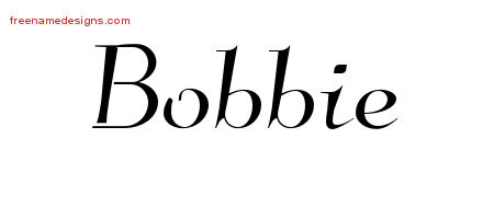 Elegant Name Tattoo Designs Bobbie Free Graphic