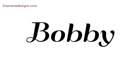 Art Deco Name Tattoo Designs Bobby Graphic Download