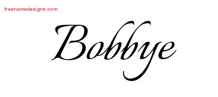 Calligraphic Name Tattoo Designs Bobbye Download Free