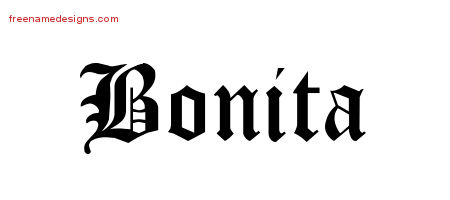 Blackletter Name Tattoo Designs Bonita Graphic Download