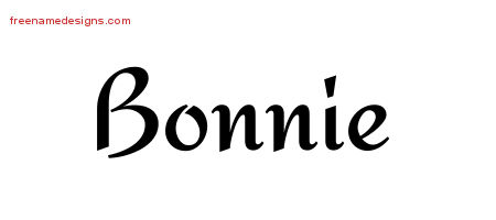 Calligraphic Stylish Name Tattoo Designs Bonnie Download Free