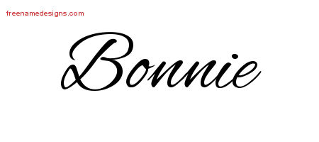 Cursive Name Tattoo Designs Bonnie Download Free