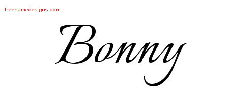 Calligraphic Name Tattoo Designs Bonny Download Free