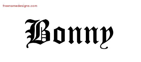 Blackletter Name Tattoo Designs Bonny Graphic Download