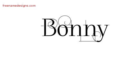 Decorated Name Tattoo Designs Bonny Free