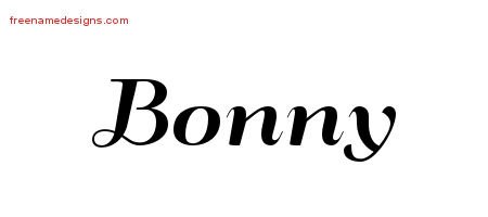 Art Deco Name Tattoo Designs Bonny Printable