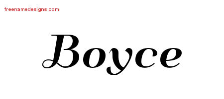 Art Deco Name Tattoo Designs Boyce Graphic Download