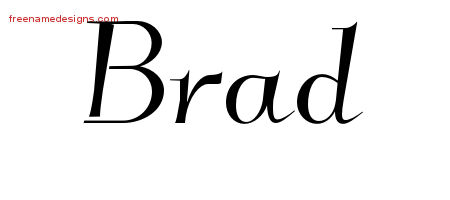 Elegant Name Tattoo Designs Brad Download Free