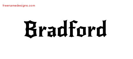 Gothic Name Tattoo Designs Bradford Download Free