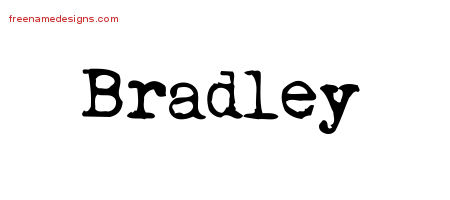 Vintage Writer Name Tattoo Designs Bradley Free