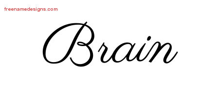 Classic Name Tattoo Designs Brain Printable
