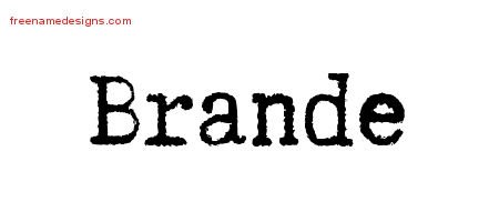 Typewriter Name Tattoo Designs Brande Free Download