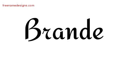 Calligraphic Stylish Name Tattoo Designs Brande Download Free
