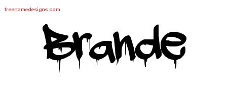 Graffiti Name Tattoo Designs Brande Free Lettering