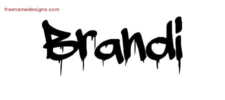 Graffiti Name Tattoo Designs Brandi Free Lettering