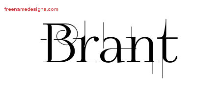 Decorated Name Tattoo Designs Brant Free Lettering