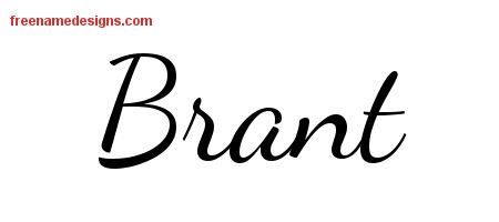 Lively Script Name Tattoo Designs Brant Free Download
