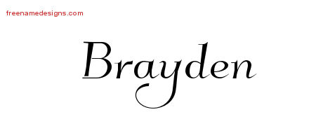 Elegant Name Tattoo Designs Brayden Download Free