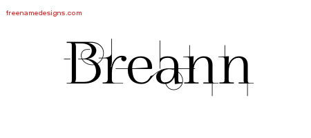 Decorated Name Tattoo Designs Breann Free