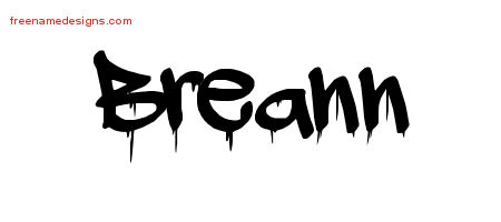 Graffiti Name Tattoo Designs Breann Free Lettering