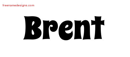 Groovy Name Tattoo Designs Brent Free