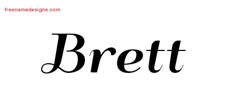 Art Deco Name Tattoo Designs Brett Graphic Download