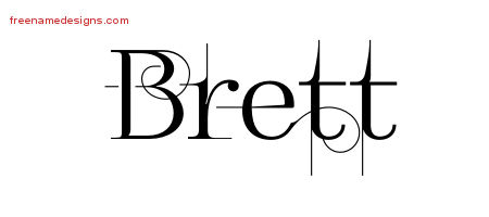 Decorated Name Tattoo Designs Brett Free