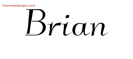 Elegant Name Tattoo Designs Brian Download Free