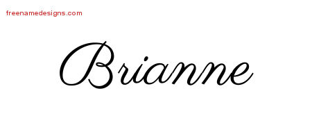 Classic Name Tattoo Designs Brianne Graphic Download