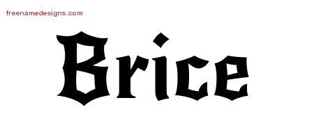 Gothic Name Tattoo Designs Brice Download Free