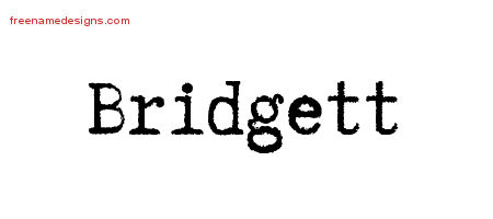 Typewriter Name Tattoo Designs Bridgett Free Download