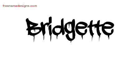 Graffiti Name Tattoo Designs Bridgette Free Lettering